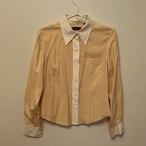 Elegant Banana Republic Silk, Tailored Blouse